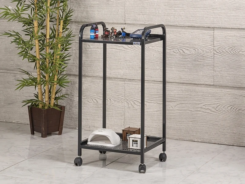 Arya Cihaz Taşıma ve Setup Sehpası | 2 Raflı – Siyah – Sac