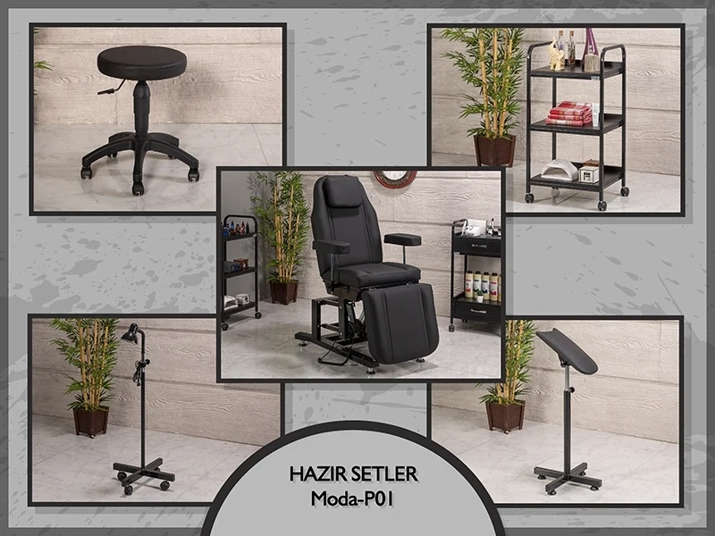 Hazır Setler | MC-5024 | Koltuk, Sehpa, Tabure, Lamba, Kolluk